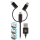 FOREVER USB - micro-USB/Lightning/USB-C 1M, czarny - 1390256 - zdjęcie